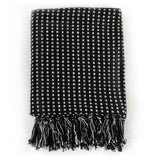 VidaXL plaid firkanter 160x210 cm bomuldssort