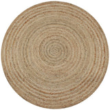 Vidaxl tæppe omkring 120 cm flettet jute