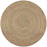 Vidaxl tæppe omkring 150 cm flettet jute