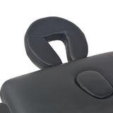 Vidaxl Massagebord sammenfoldelig 2 zoner 10 cm tyk sort