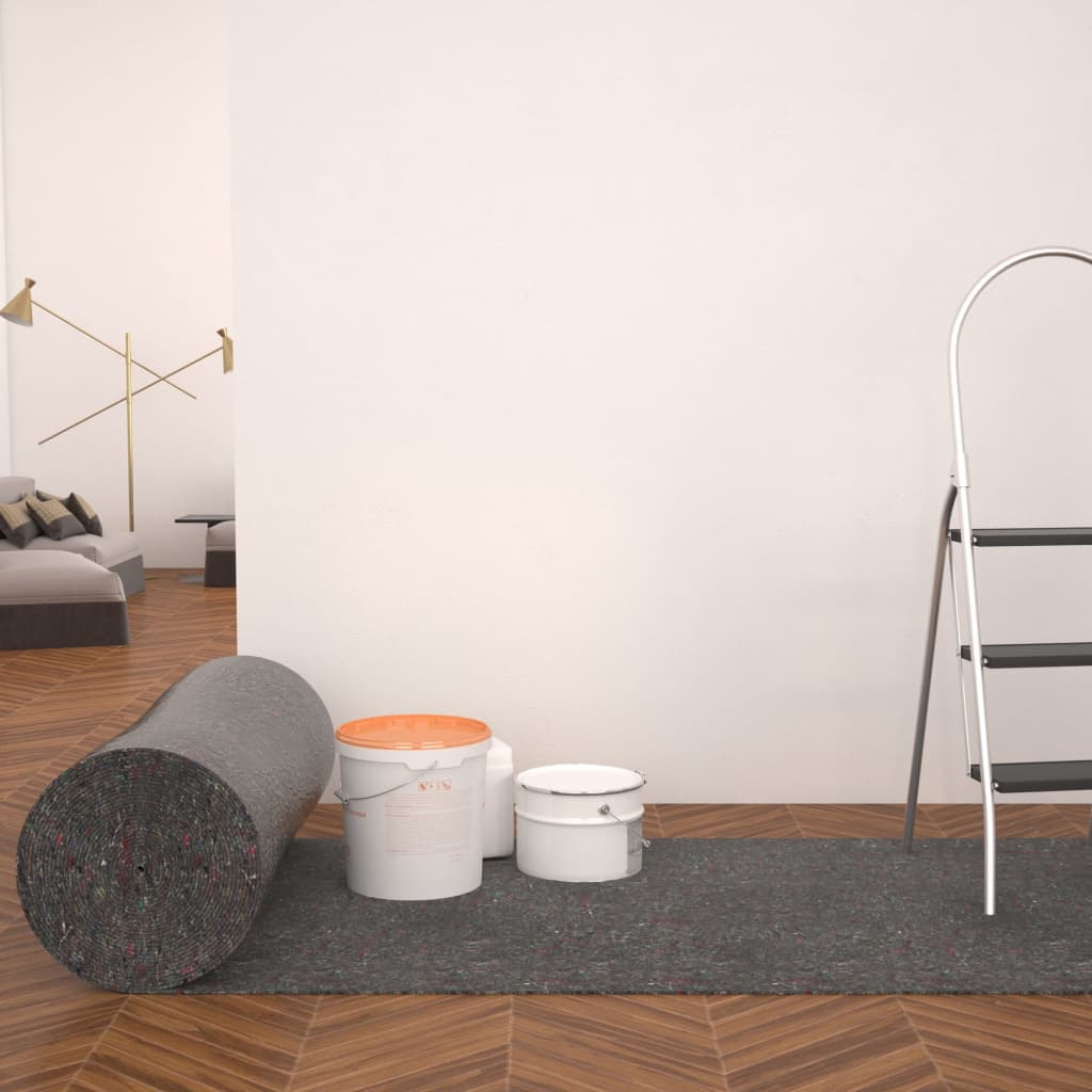 Vidaxl Maleri vlie anti-slip 50 m 180 g m² grå