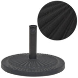 VidaXL parasolfod rund 14 kg harpiks sort