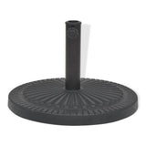 VidaXL parasolfod rund 14 kg harpiks sort
