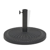 VidaXL parasolfod rund 14 kg harpiks sort