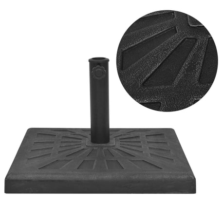 Vidaxl Parasol Foot Square 12 kg harpiks sort sort