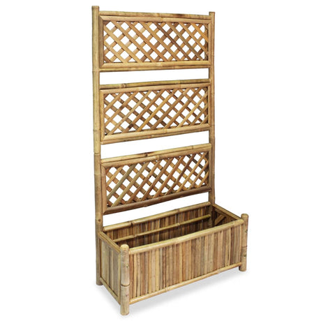 Vidaxl Planter hævet med Rack 70 cm bambus