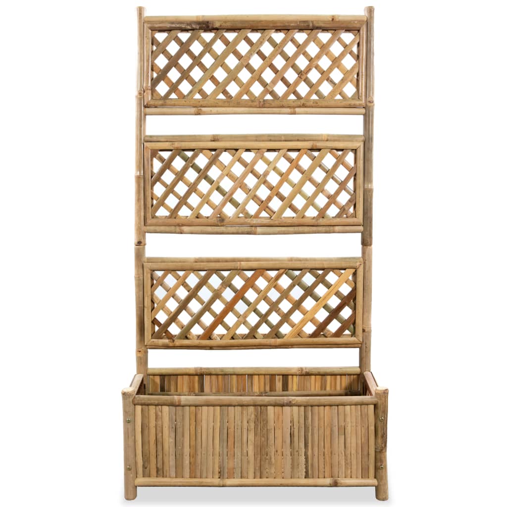 Vidaxl Planter hævet med Rack 70 cm bambus