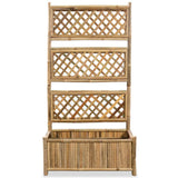 Vidaxl Planter hævet med Rack 70 cm bambus