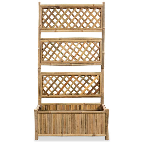 Vidaxl Planter hævet med Rack 70 cm bambus
