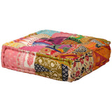 Vidaxl Pouf Tweezits modulært stof patchwork
