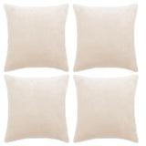 Vidaxl pude dækker 4 st 40x40 cm stof brudt hvid