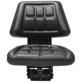 Vidaxl traktorstol med suspension sort