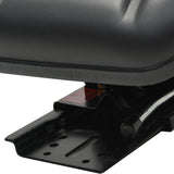 Vidaxl traktorstol med suspension sort