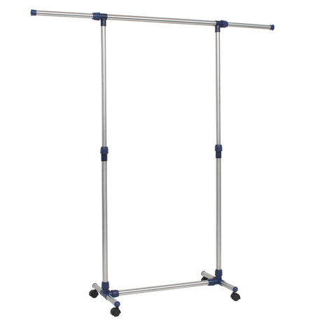 Vidaxx justerbart tøjstativ 165x44x150 cm rustfrit stål sølv