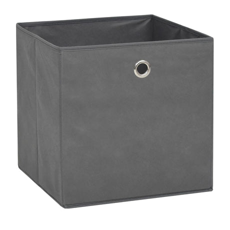 Vidaxl opbevaringsbokse 4 stk 32x32x32 cm Ikke -vævet stof grå