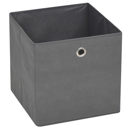 Vidaxl opbevaringsbokse 10 stk 32x32x32 cm Ikke -vævet stof grå