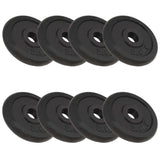 Vidaxl Halter Discs 8 St 8x2,5 kg støbejern
