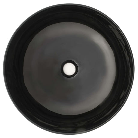 Vidaxl Washbasin Runde 41,5x13,5 cm Keramisk sort