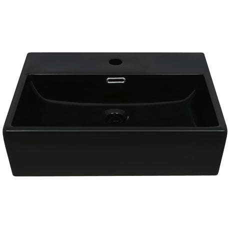 Vidaxl Washbasin med taphul 51,5x38,5x15 cm keramisk sort