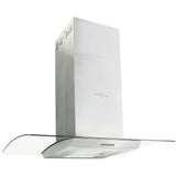 Vidaxl Island Extractor 756 m³ U LED 90 cm rustfrit stål