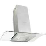 Vidaxl Island Extractor 756 m³ U LED 90 cm rustfrit stål