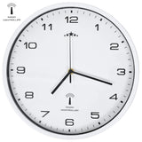 Vidaxl Wall Clock med kvarts timepiece radio -drevet 31 cm hvid