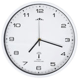 Vidaxl Wall Clock med kvarts timepiece radio -drevet 31 cm hvid