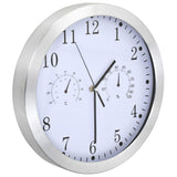 Vidaxl vægur med kvartsmekanisme Hygrometer termometer 30 cm hvidt