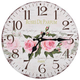 Vidaxl vægur Vintage stil 30 cm blomster