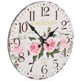 Vidaxl vægur Vintage stil 30 cm blomster