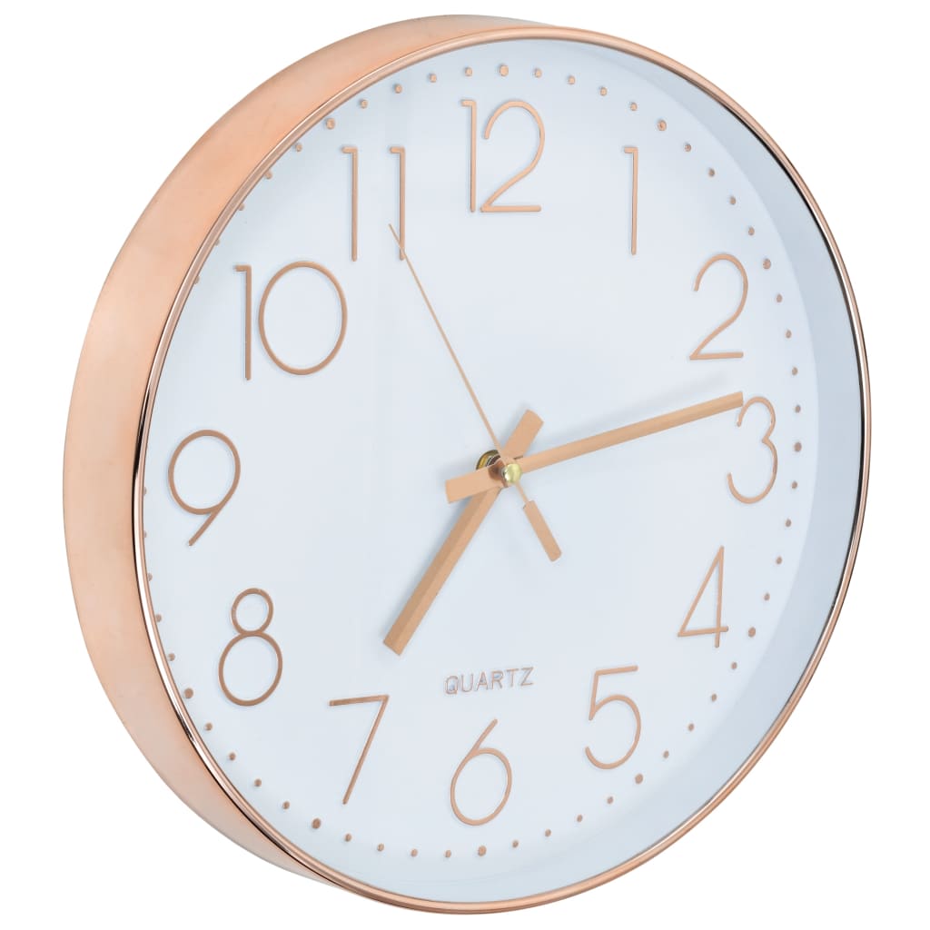 Vidaxl vægur 30 cm rosé guld