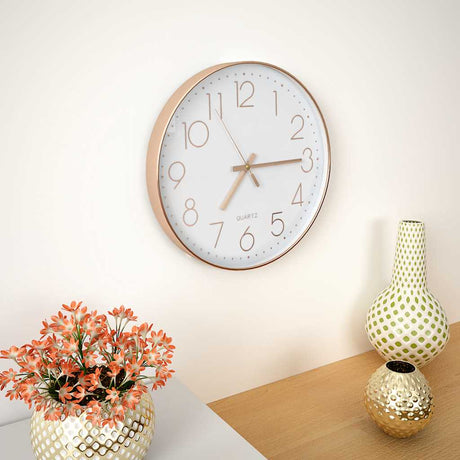 Vidaxl vægur 30 cm rosé guld