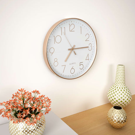 Vidaxl vægur 30 cm rosé guld