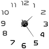 Vidaxl 3d Wall Clock 100 cm XXL Modern Black