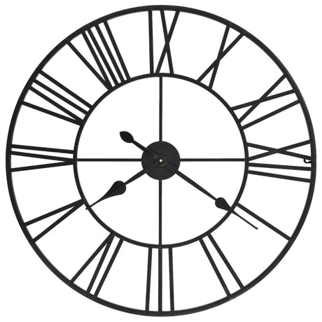 Vidaxl Wall Clock vintage stil med kvartsmekanisme XXL 80 cm metal
