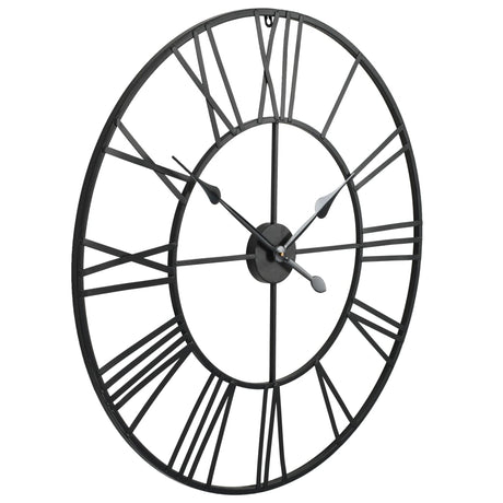 Vidaxl Wall Clock vintage stil med kvartsmekanisme XXL 80 cm metal
