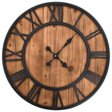 Vidaxl Wall Clock Vintage-stil kvartsmekanisme XXL 60 cm Træmetal