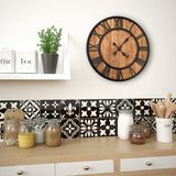 Vidaxl Wall Clock Vintage-stil kvartsmekanisme XXL 60 cm Træmetal