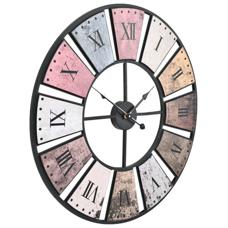 Vidaxl Wall Clock Vintage-stil kvartsmekanisme XXL 60 cm metal