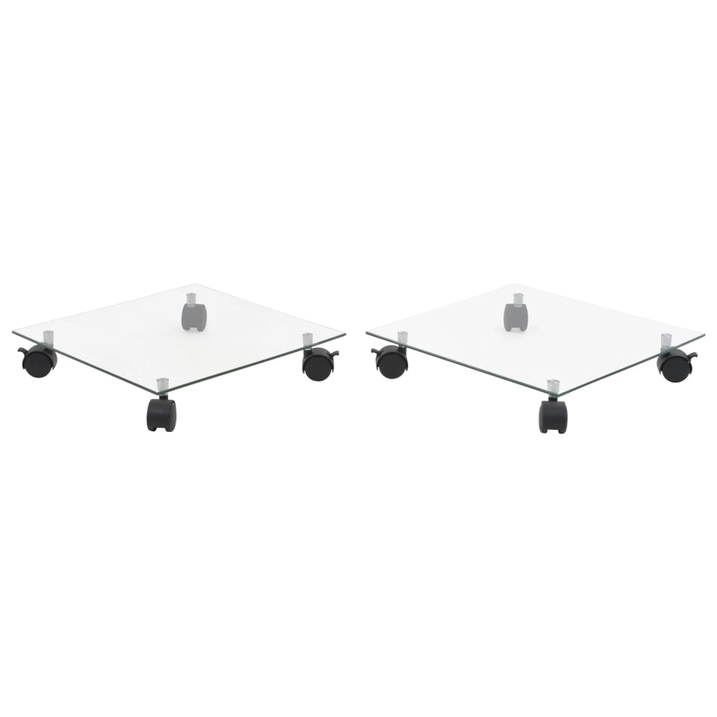 Vidaxl Plante Rollers Square 35x35 cm hærdet glas 2 m