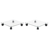 Vidaxl Plante Rollers Square 35x35 cm hærdet glas 2 m