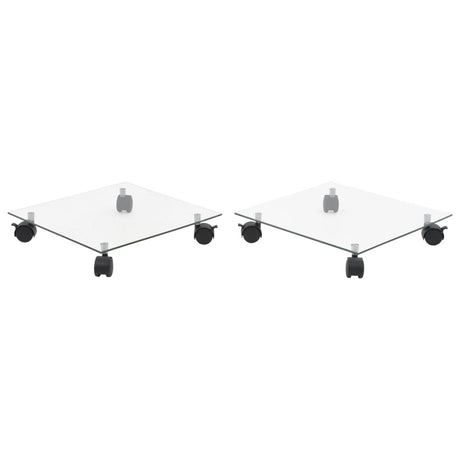 Vidaxl Plante Rollers Square 35x35 cm hærdet glas 2 m