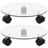 Vidaxl planter ruller omkring 28 cm hærdet glas 2 m