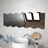 Vidaxl Wall spejler golfformet 4 ST 60x18,5 cm glas