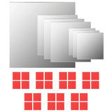 Vidaxl Wall spejler firkantet glas 7 m
