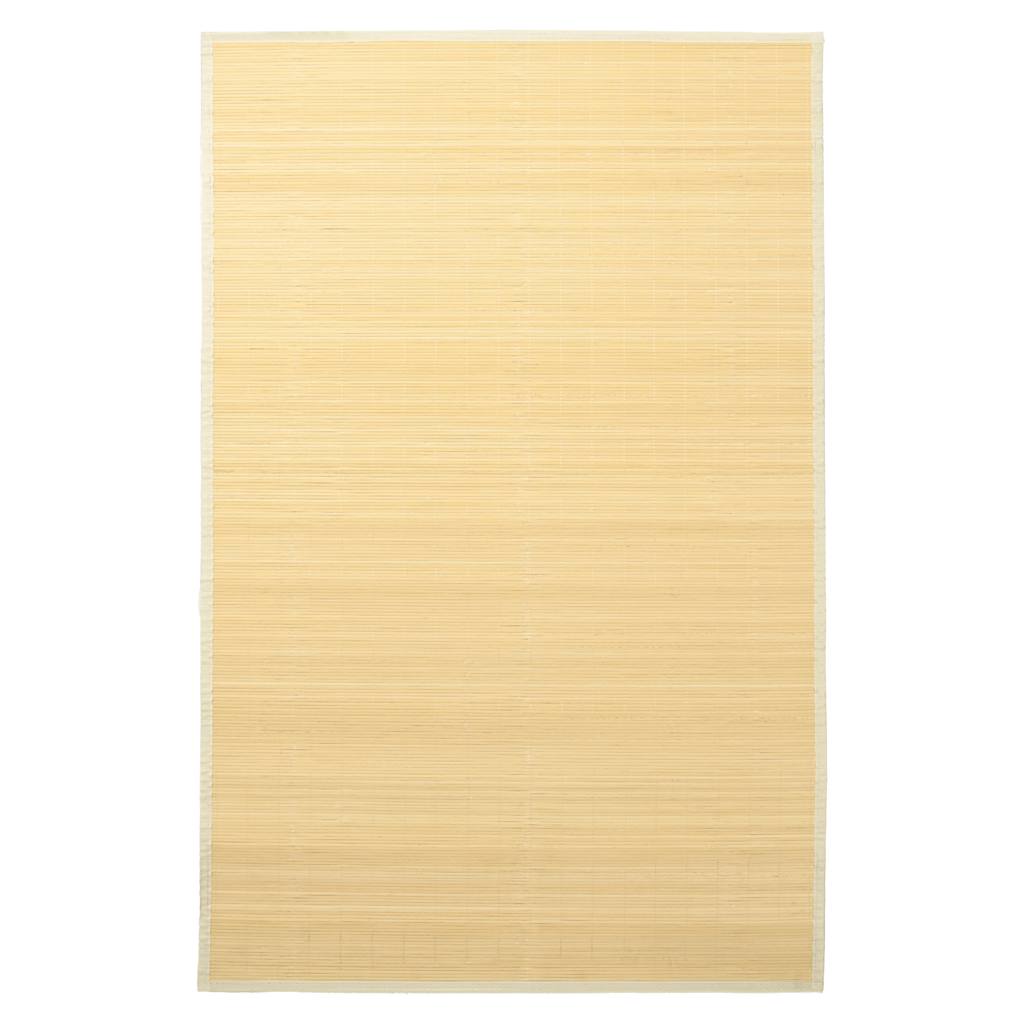 Vidaxl tæppe 100x160 cm bambus naturlig