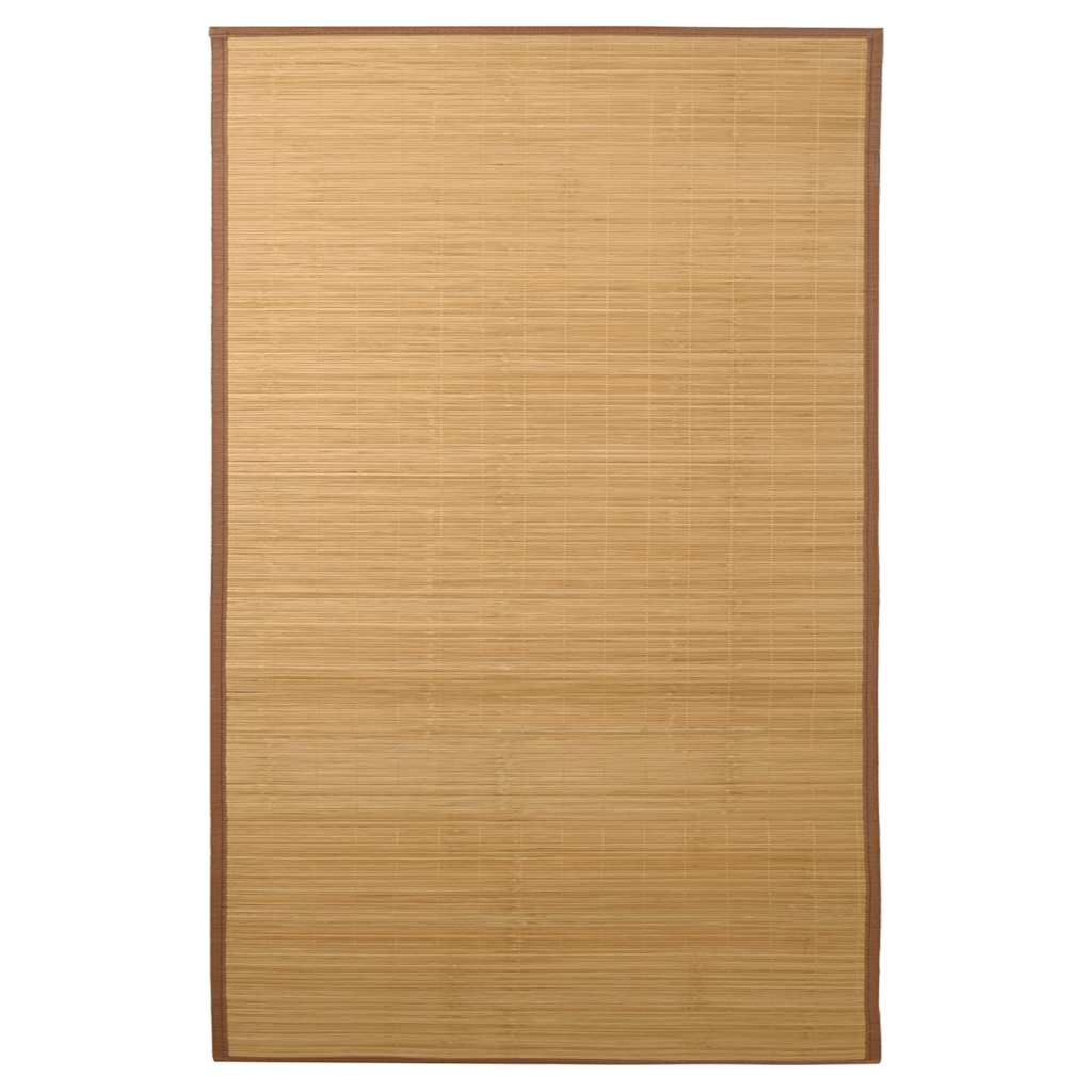 Vidaxl tæppe 100x160 cm bambusbrun