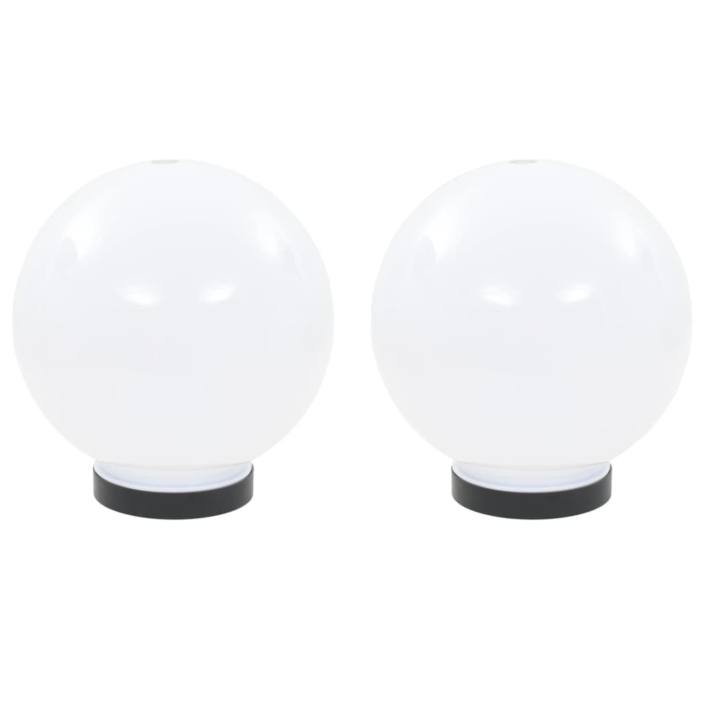 Vidaxl LED -pærelamper 2 stk Runde 20 cm PMMA