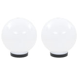 Vidaxl LED -pærelamper 2 stk Runde 20 cm PMMA