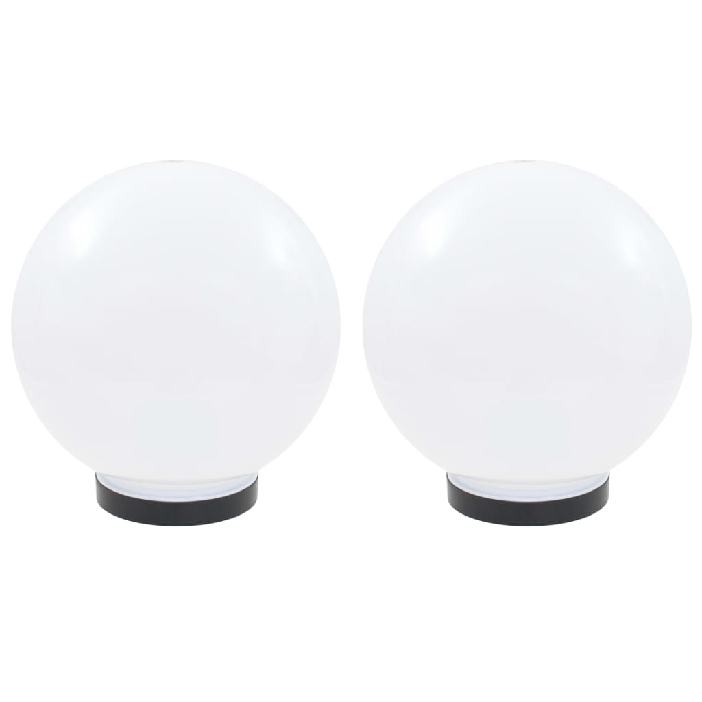 Vidaxl LED -pærelamper 2 stk Runde 25 cm PMMA